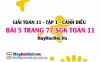 Giải bài 5 trang 77 Toán 11 tập 1 SGK Cánh Diều